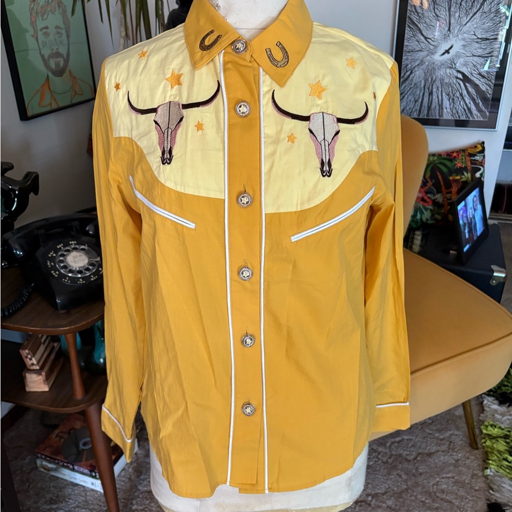 Voodoo Vixen Cream Western Shirt